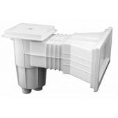 Skimmer standard EMAUX EM0140-SV din ABS, cu gura larga, pentru piscine placate cu liner