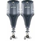 Set 2 motoare termice tandem YAMAHA Twin F250D ETX 250CP, V6, cizma extra-lunga 643mm, multifunctional Garmin 7"