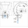 Cascada Waincris Piscine Mini din inox, latime 350mm