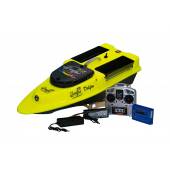 Navomodel pescuit DELFIN XXL Fiberglass, 2 cuve, 1.5kg/cuva, radiocomanda 2.4GHz