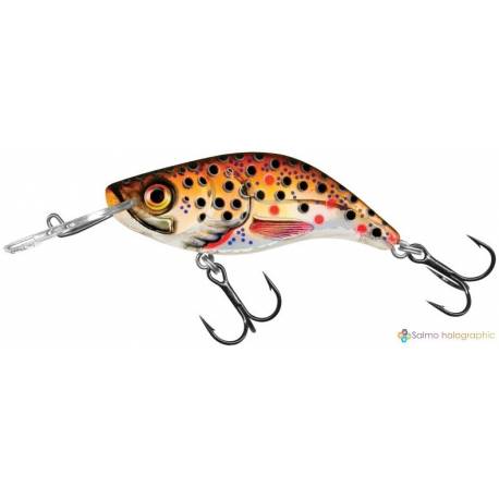 Vobler Salmo Sparky Shad SS4, Brown Holographic Trout, Floating, 4cm, 3g