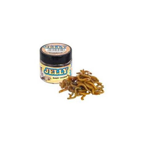 Momeli artificiale BENZAR MIX Jelly Baits Baby Worm Orange, 20buc/borcan