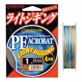 Fir textil Raiglon PE Acrobat Light Jigging 4 Braided, Multicolor, 100m, 0.17mm, 5.9kg