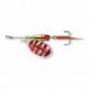 Lingurita rotativa Cormoran Bullet, Nr.2, 4g, Silver/Red Stripes