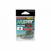 Carlige offset DECOY WORM 27 KG HYPER MINI, NR.4, NS Black, 9 buc./plic