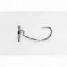 Carlige offset Decoy Worm 117 HD, Nr.2, Negru, 5 buc/plic