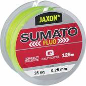 Fir textil Jaxon SUMATO FLUO Yellow, 125m, 0.10mm, 7kg