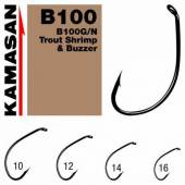 Carlige KAMASAN Fly B100G Nr.14, 25buc/cutie