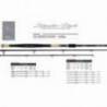 Lanseta Colmic Slender Rush, 4.00m, 90g, 3 tronsoane + 3 varfuri