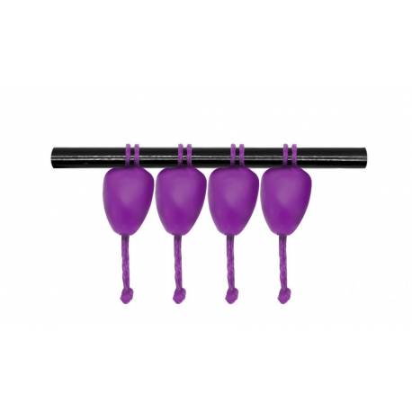 Conector elastic rubeziana COLMIC DACRON MEGA 10x9mm Purple