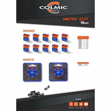 Plumbi COLMIC Micro Cut, nr. 3, 0.25 g