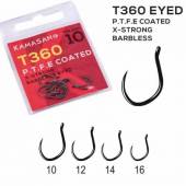 Carlige KAMASAN T360 PTFE X-STRONG BARBLESS, Nr.14, 10 buc./plic