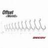 Carlige offset Decoy WORM 5 Nr.1/0, NS Black, 9 buc/plic