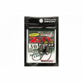 Carlige offset lestate DECOY WORM 317 ZERO-DAN HEAVY, Nr.4, 3.5g, 3 buc./plic