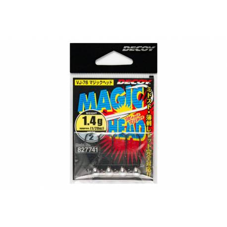 Jiguri DECOY VJ-76 Magic Head Nr.2 3.5g, NS Black, 4 buc/plic