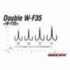 Ancore duble DECOY W-F35 Nr.1, White Nickel, 4 buc/plic