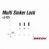 Stopper DECOY L-12 Multi Sinker Lock L, 18buc/plic