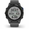 Ceas GARMIN Fenix 6 Pro Solar Edition, Slate grey cu curea neagră , 47mm