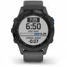 Ceas GARMIN Fenix 6 Pro Solar Edition, Slate grey cu curea neagră , 47mm