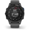 Ceas GARMIN Fenix 6 Pro Solar Edition, Slate grey cu curea neagră , 47mm