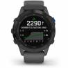 Ceas GARMIN Fenix 6 Pro Solar Edition, Slate grey cu curea neagră , 47mm