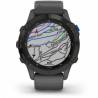 Ceas GARMIN Fenix 6 Pro Solar Edition, Slate grey cu curea neagră , 47mm