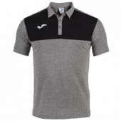 Tricou polo JOMA Winner, Gri/Negru, L