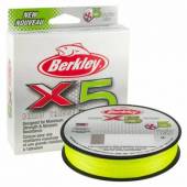 Fir textil BERKLEY X5 FLURO VERDE 020MM/20,00KG/150M