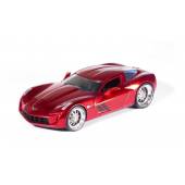 Macheta auto CHEVROLET Corvette Stingray Concept (2009) 1:24 rosu metalizat Jada