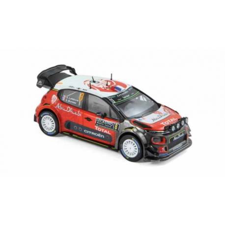 Macheta auto CITROEN C3 WRC - Monte Carlo (2017) 1:43 rosu Norev