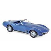 Macheta auto CHEVROLET Corvette C3 Convertible (1969) 1:18 albastru Norev