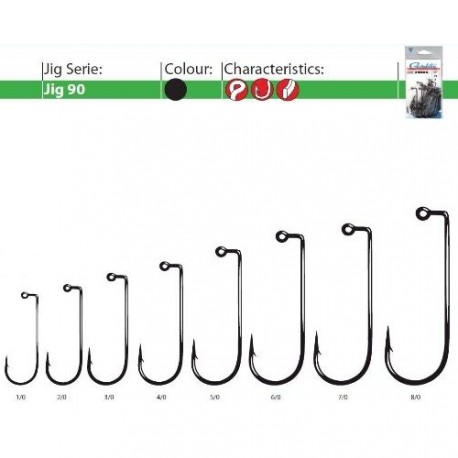 Carlige pt. jig GAMAKATSU 90 BL 25BUC/plic, 2/0