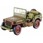Macheta auto JEEP Willys Military Police (1944) 1:18 verde murdar Triple9 Collection