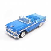 Macheta auto CHEVROLET Bel Air Convertible (1956) 1:18 albastru Lucky Die Cast