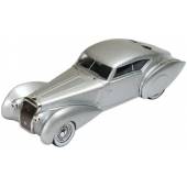 Macheta auto DELAGE D8 120-S Pourtout Aero Coupe (1937) 1:43 argintiu IXO