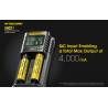 Incarcator inteligent USB Nitecore UMS2, Mod QC, Li-Ion, Ni-MH/Ni-Cd, LiFePO4