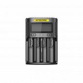 Incarcator inteligent USB Nitecore UM4, Mod QC, Li-Ion, Ni-MH/Ni-Cd, LiFePO4