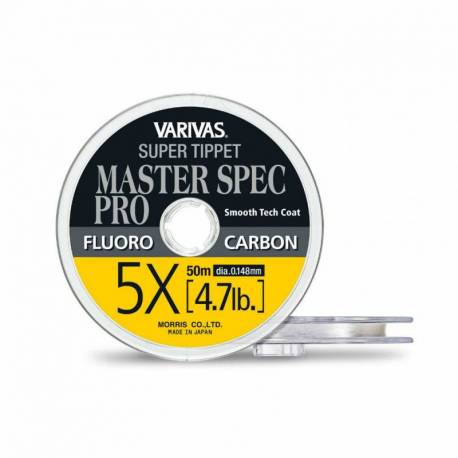 Fir inaintas fly fluorocarbon Varivas Super Tippet Master Spec Pro, 3X, 50m, 0.205mm, 8.6lb