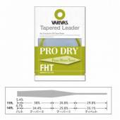Fir Inaintas Textil VARIVAS Tapered Leader Pro Dry FHT Nylon, Misty Olive/Clear, 5X, 3.35m, 0.148mm-0.40mm