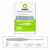 Fir Inaintas Monofilament VARIVAS Fly Tapered Leader DH/Salamon FHT, 0X, Natural Green/Clear, 18ft, 0.285mm-0.56mm