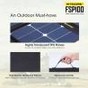 Panou solar portabil Nitecore FSP100, pliabil, max. 100W, 18V / 5.4A, 58x143x2.5cm
