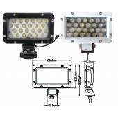 Reflector LED nautic GFN, 24 LEDuri, 2400 Lumeni, IP67, con de iluminare 30°