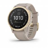 Ceas Garmin fēnix 6S Pro Solar Edition light gold, light sand band, 42mm