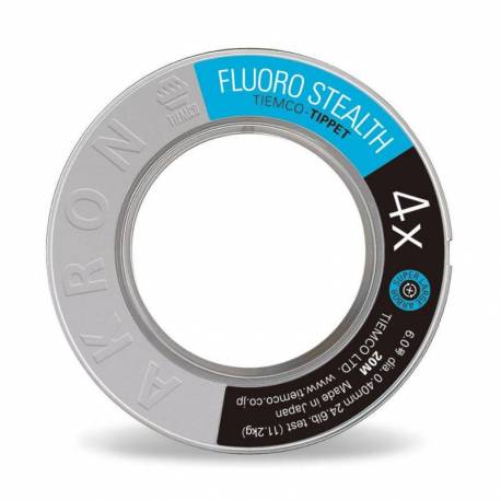 Fir fly TIEMCO FLUOROCARBON STEALTH TIPPET, 50m, 6X, 0.12mm, 3.1lb, gray