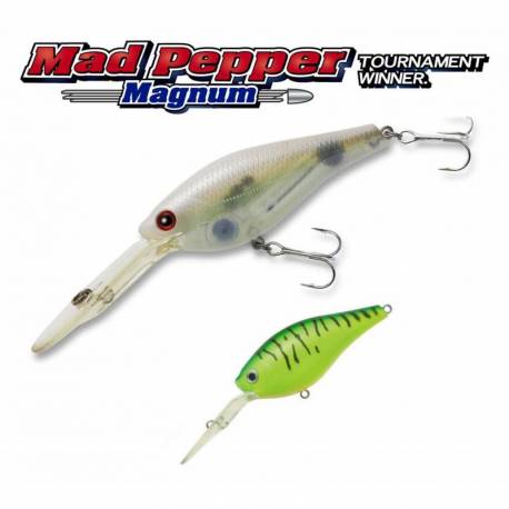 Vobler TIEMCO Mad Pepper Magnum F 8cm 24.5g culoare 118 Dive 5m