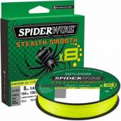 Fir textil SPIDERWIRE STEALTH SMOOTH 8 GALBEN, 0.06mm, 15lbs / 6.6kg, 150m