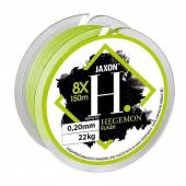 Fir textil Jaxon HEGEMON 8X FLASH 150m 0.08mm 5kg Verde Fluo