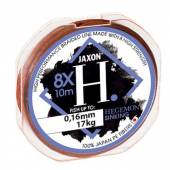 Leader textil Jaxon HEGEMON 8X SINKING Brown 10m 0.10mm 7kg
