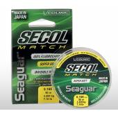 Fir inaintas fluorocarbon Colmic SEAGUAR SECOL MATCH, 50m, 0.165mm, 3.20kg, transparent