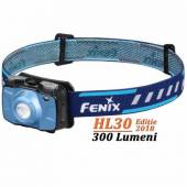 Lanterna frontala FENIX HL30 Editia 2018, 300 Lumeni, 50 Metri, albastru